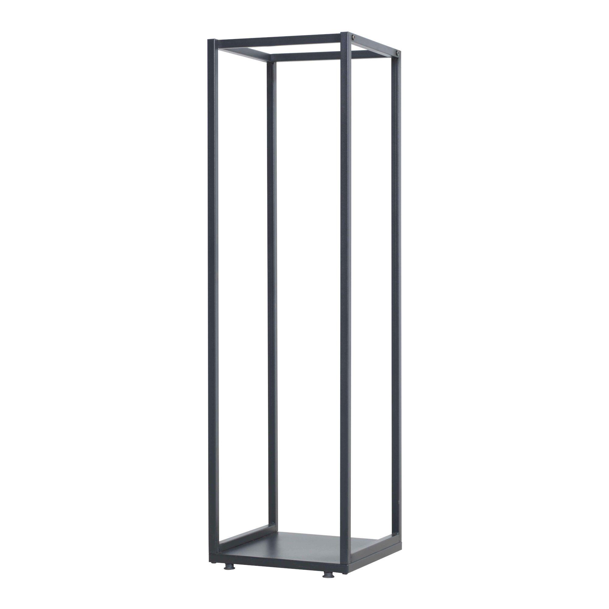 en.casa Kaminholzregal, BxTxH:35x35x120 cm, Tornved Brennholzregal 35x35x120 cm Schwarz