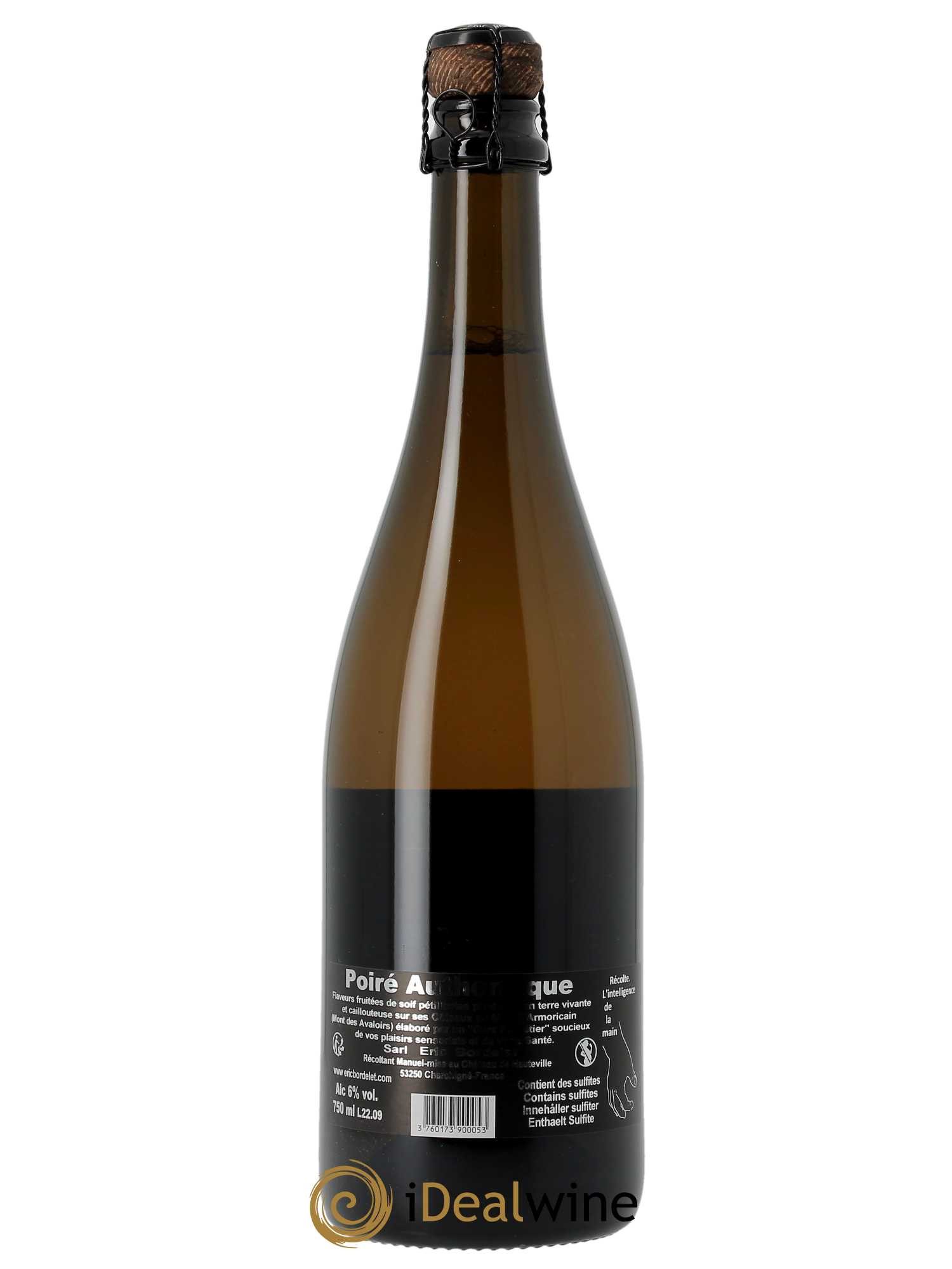 Mayenne Poiré Authentique Eric Bordelet  2022 - Lot de 1 Bouteille