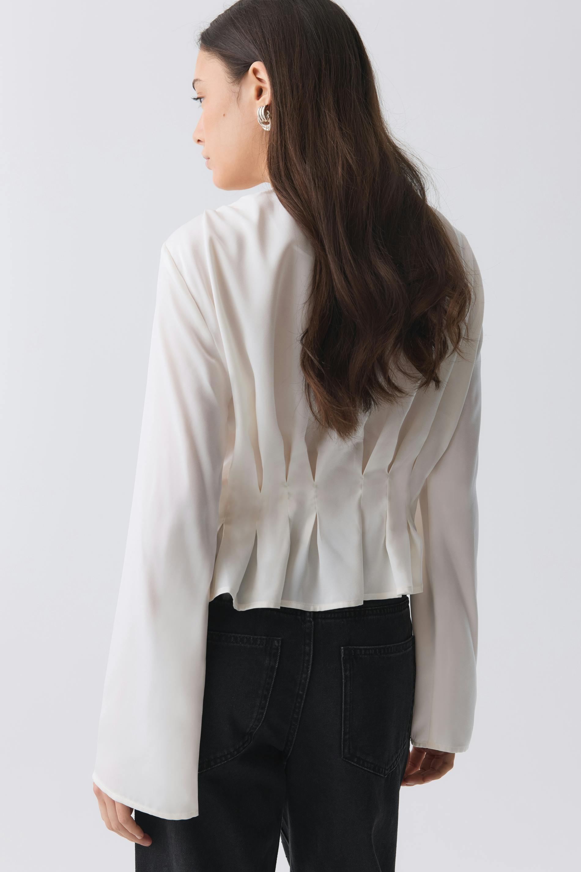 V-neck blouse