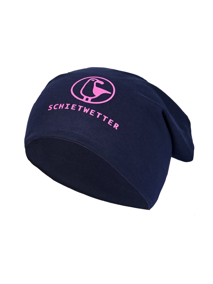 SCHIETWETTER Beanie mit Print Möwe in navy/neon magenta günstig kaufen onesize
