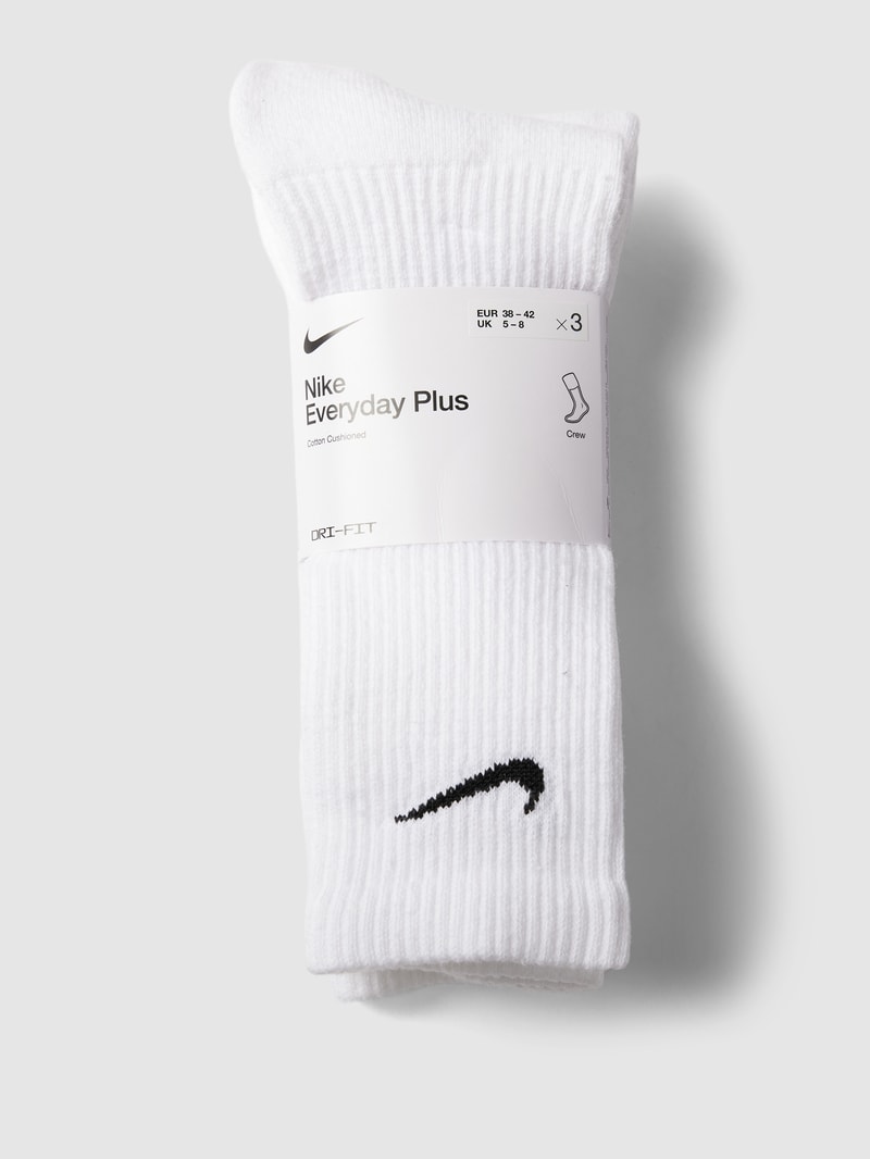 Socken mit Label-Print in weiß