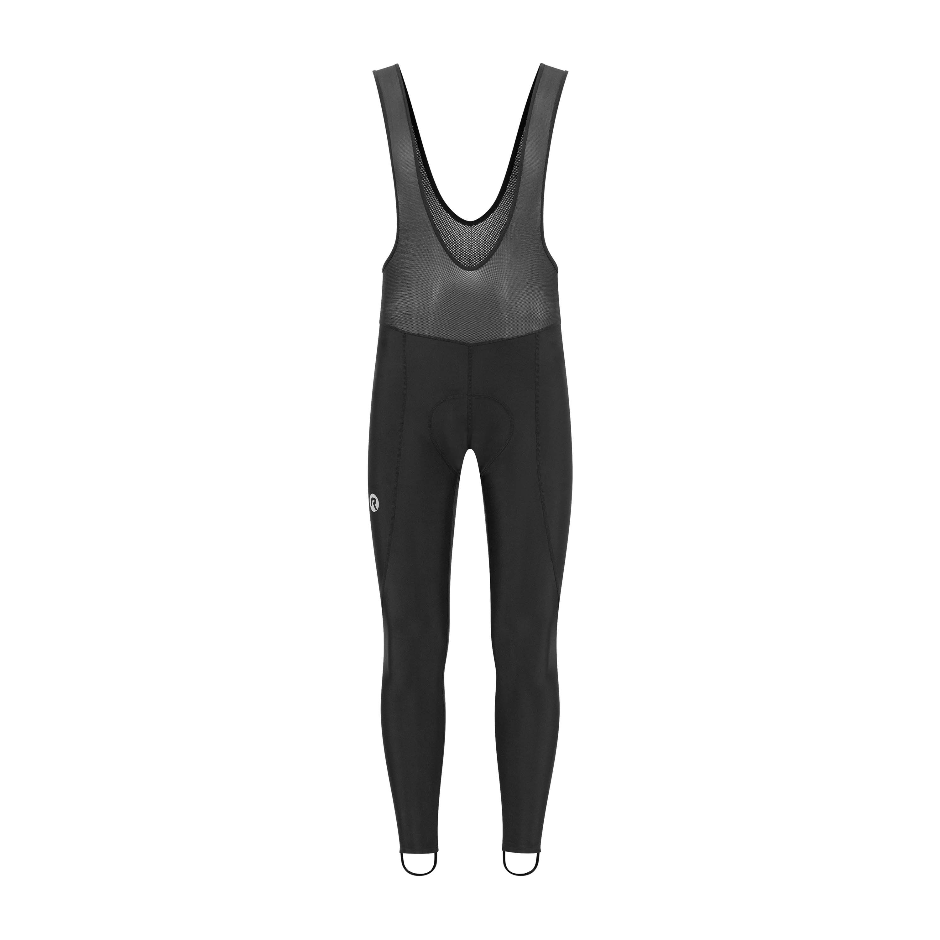 Rogelli Core Black Herren lange Radhose mit Träger