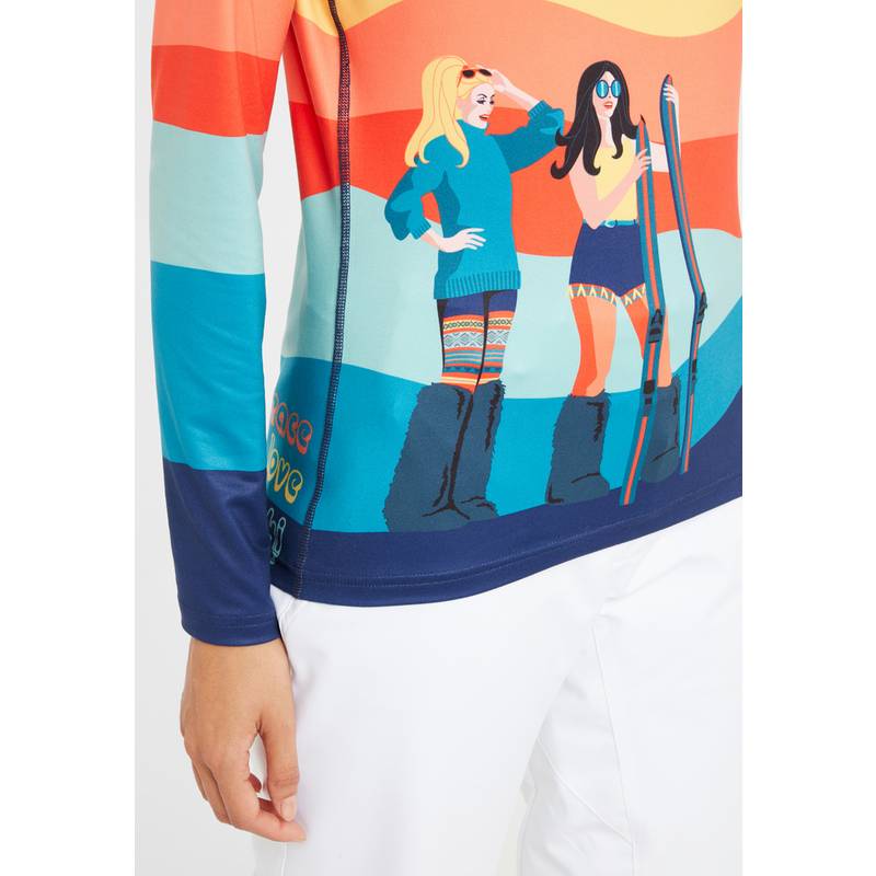 Krimson Klover Peace Love Ski Layerlangarmshirt Damen