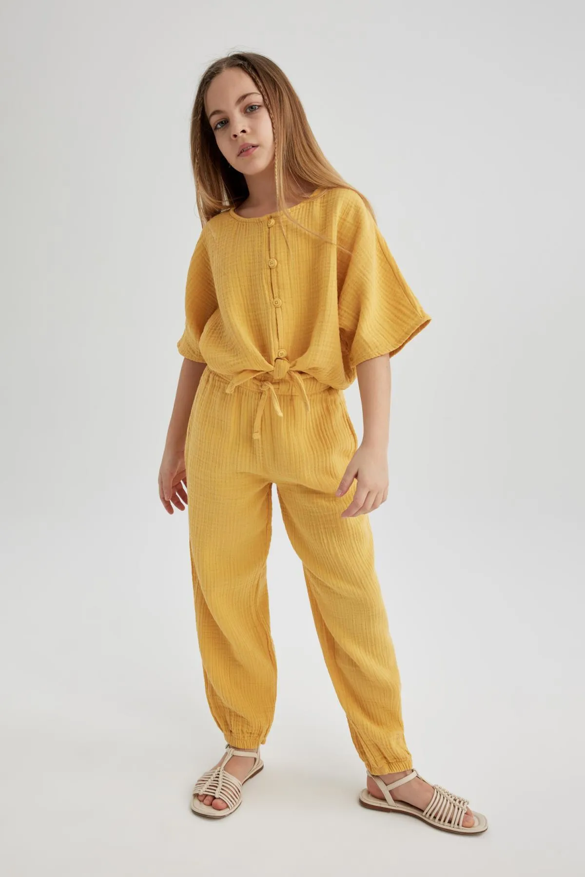 DeFacto  Hose aus Fallschirmbaumwolle für Mädchen B5044A824SM