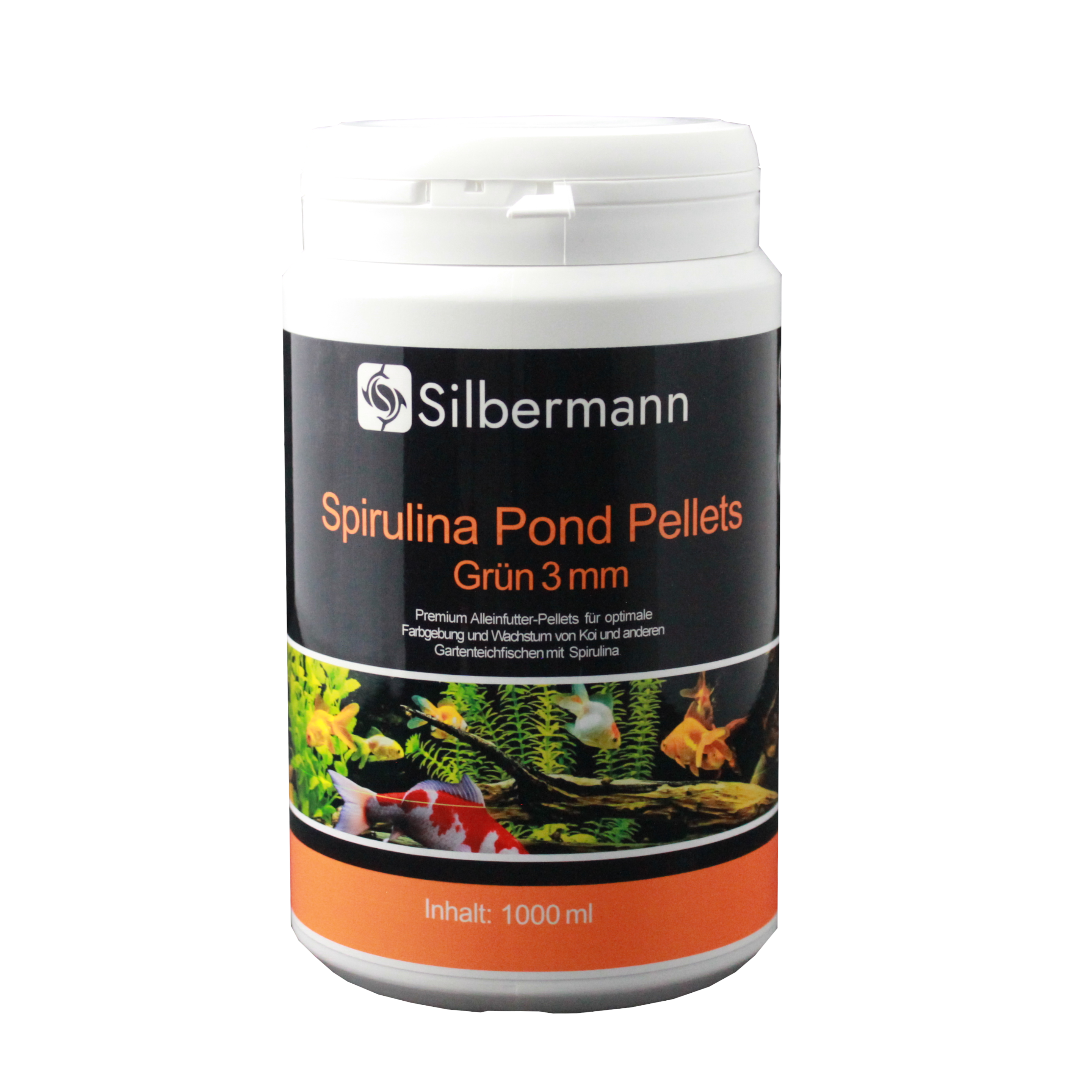Silbermann Hauptfutter Silbermann Spirulina Pond Pellets 3 mm 1 kg