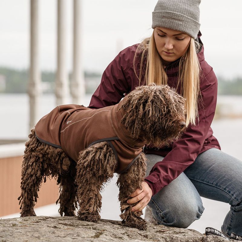 Hurtta Bare Softshell-Hundejacke Chocolate
