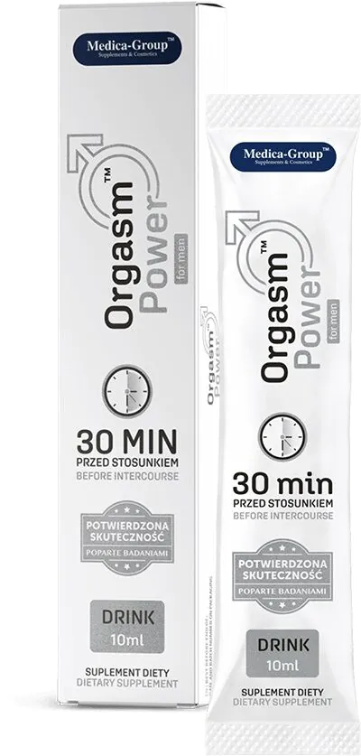 „Orgasm Power for Men“ gėrimas – skystas maisto papildas, palaikantis vyrų potenciją ir seksualinį pajėgumą.
