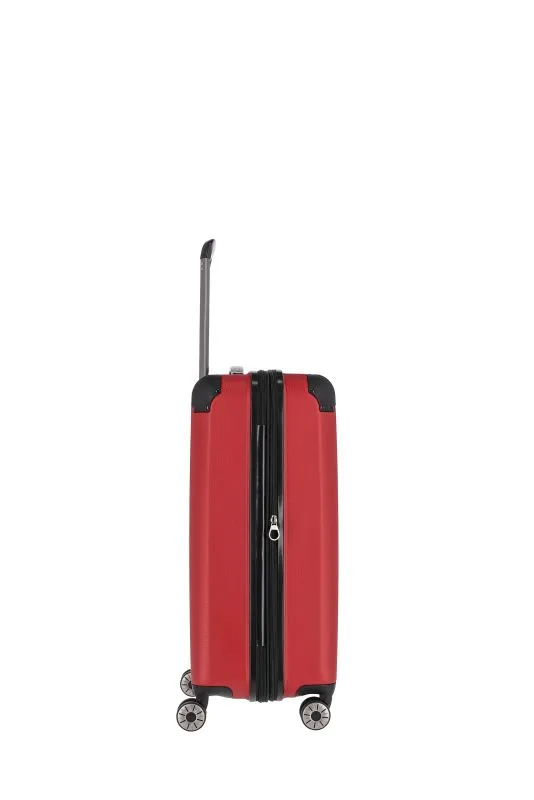 Travelite City Trolley mit 4 Rollen M 68cm EXP 78 Liter - Rot