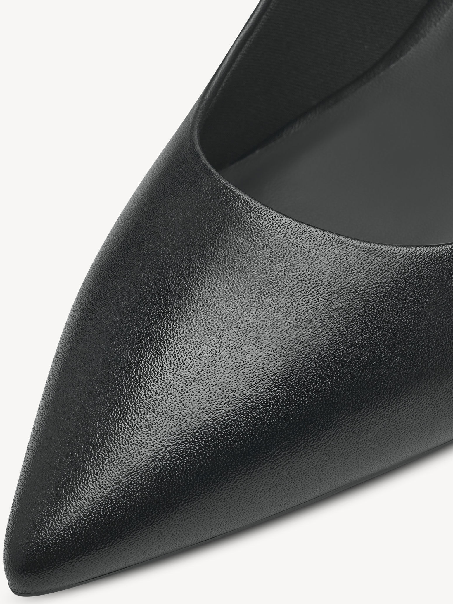Escarpin en cuir - noir