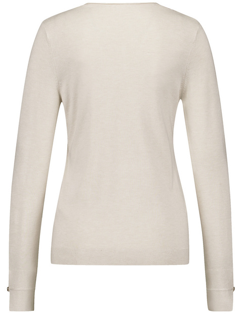 Langarmpullover aus nachhaltigem Feinstrick
