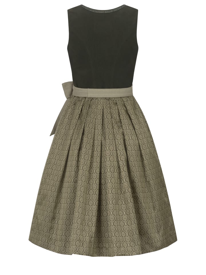 Nübler Midi Dirndl Feli in Dunkelgrün günstig kaufen