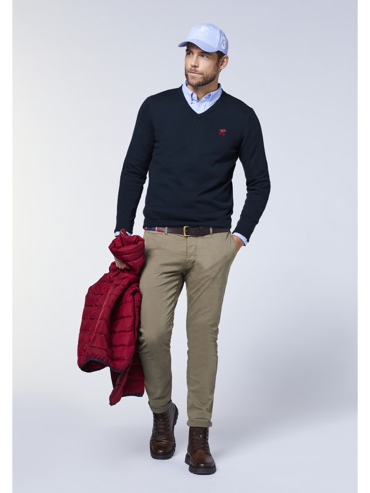 Polo Sylt Pullover in Blau günstig kaufen