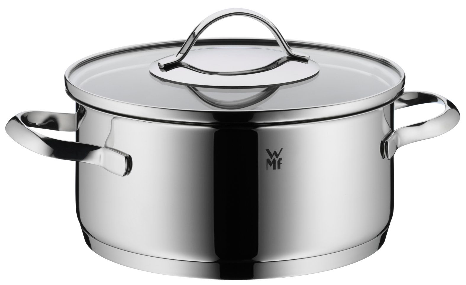 WMF Bratentopf Aparto, Cromargan Edelstahl rostfrei 18/10 (20 cm), Induktion, großer Topf, poliert, unbeschichtet
