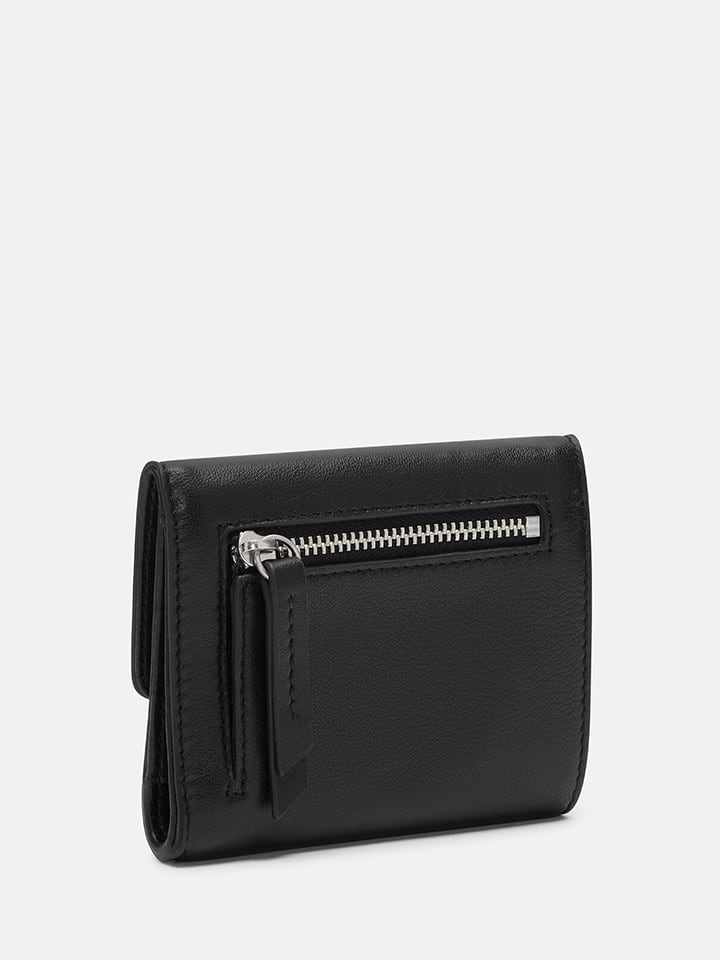 LIEBESKIND BERLIN Leder-Geldbörse in Schwarz - (B)11,6 x (H)9,5 x (T)2 cm günstig kaufen onesize
