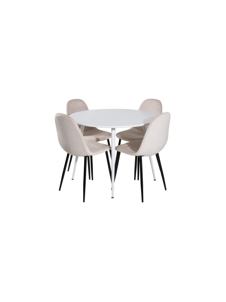 ebuy24 Essgruppe Plaza 4 (5-teilig) Beige 100 x 100 cm günstig kaufen onesize