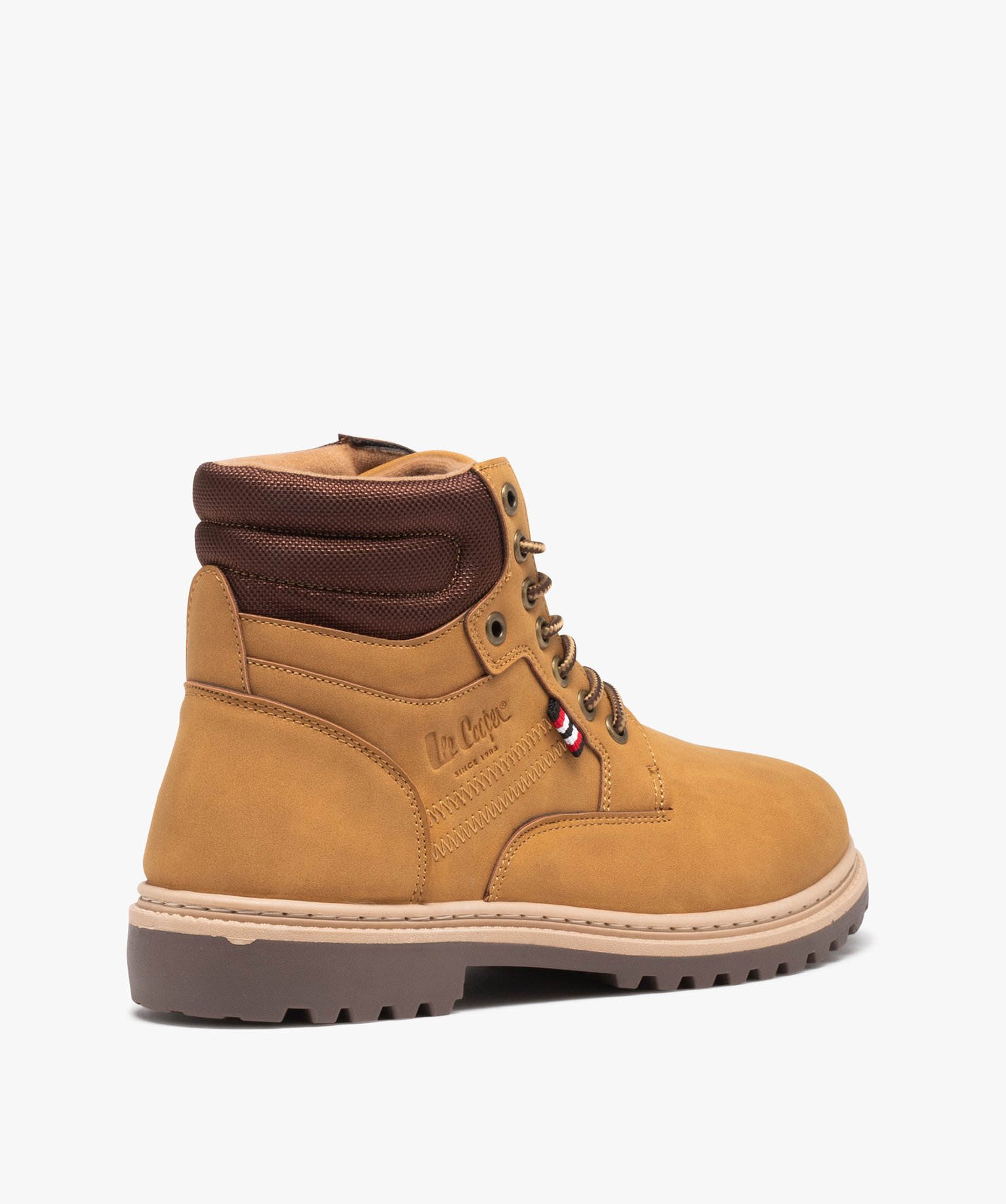 Boots homme unies casual avec col matelassé - Lee Cooper beige | GEMO