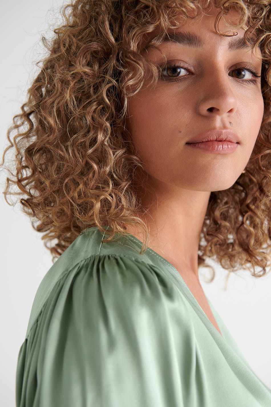 Yvonne wrap blouse
