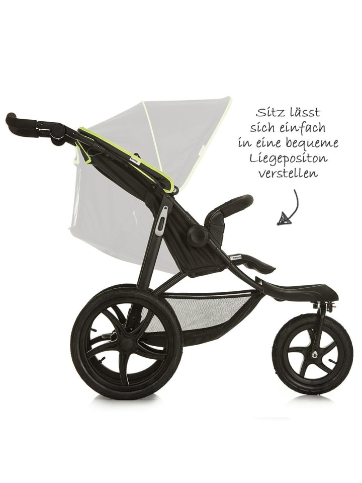 Hauck Sportwagen Runner mit Luftreifen - Black Neon Yellow in schwarz,gruen günstig kaufen onesize