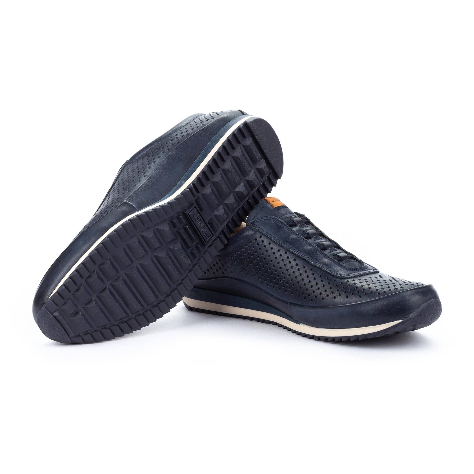 Buty sportowe męskie z gumkami - NIEBIESKIE