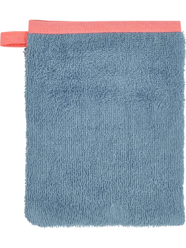 Playshoes Frottee-Waschhandschuh Palmen in blau günstig kaufen onesize