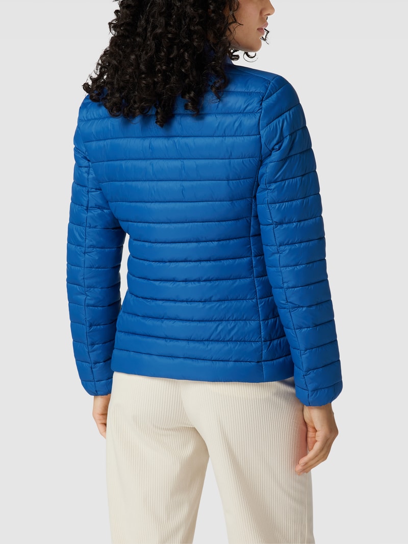 Steppjacke mit Label-Patch Modell 'AURA' in blau