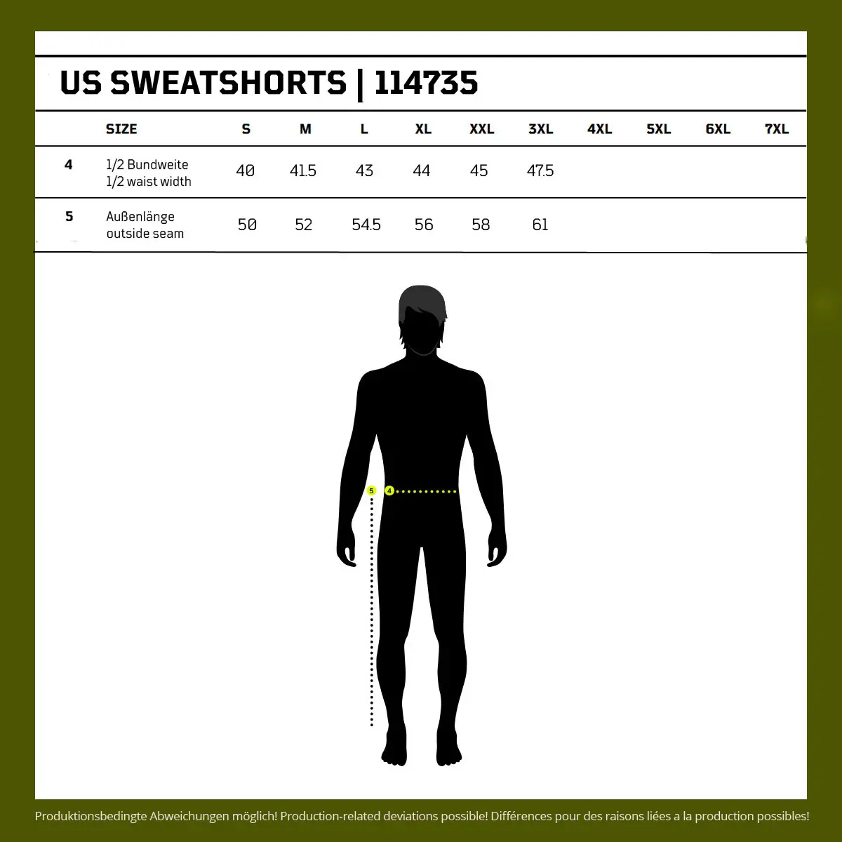 US Sweatshorts schwarz