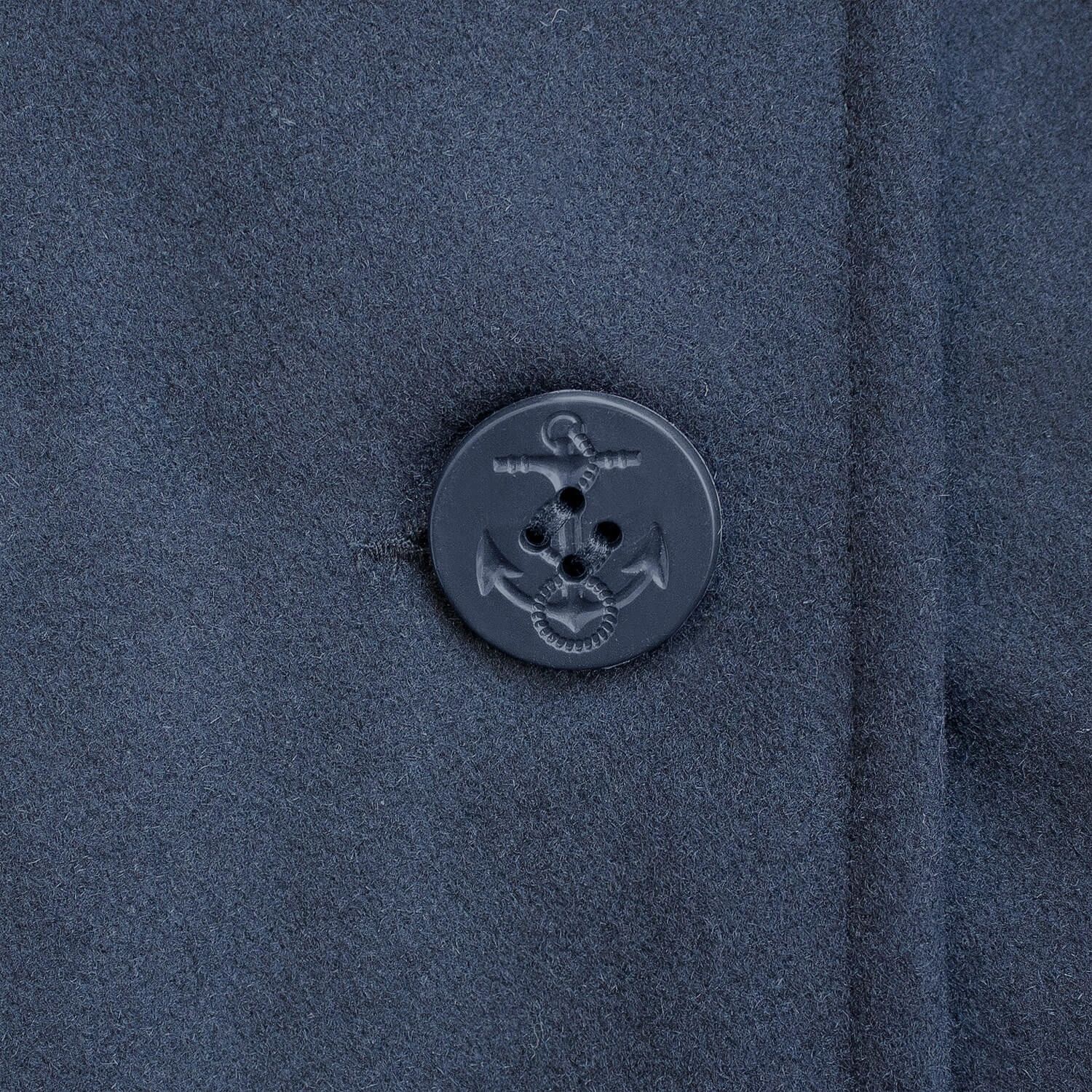Navy Pea Coat Mantel