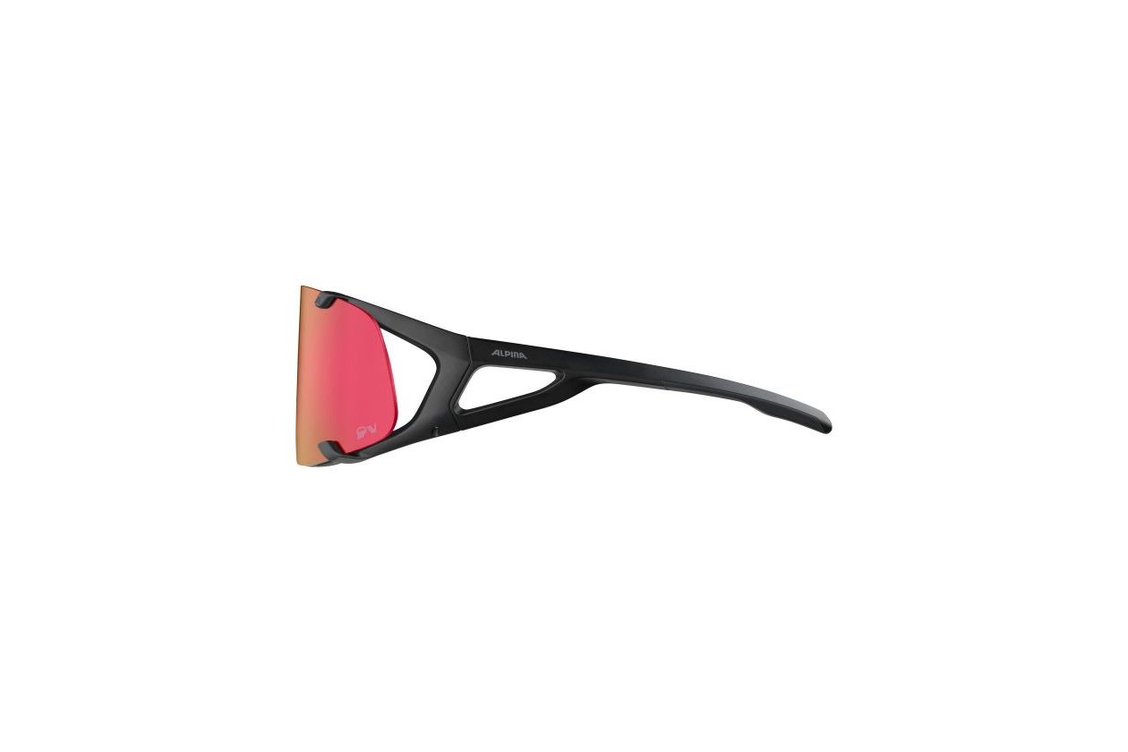 Alpina Hawkeye QV black matt / rainbow mirror lens