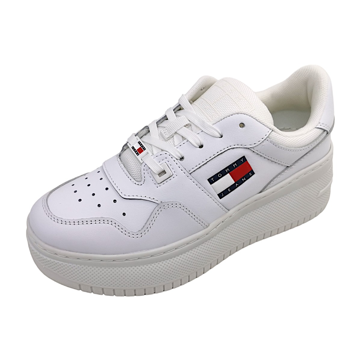 Tommy Hilfiger TJW RETRO BASKET FLATFORM EN0EN02506YBS Weiß YBS White