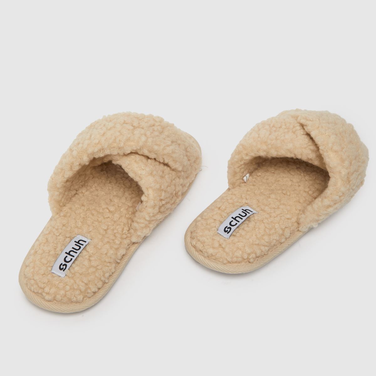 Schuh – Henley Borg – Naturfärgade tofflor med korsrem