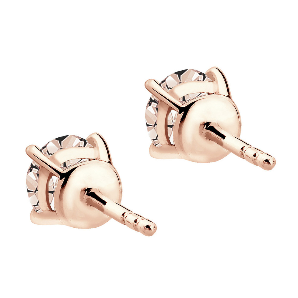 Elli Elli Boucles d'Oreilles Femmes étincelant rond avec des cristaux en argent sterli Boucles d'oreilles