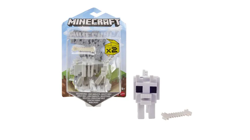 Minecraft Craft-A-Block Figuren aus dem Sortiment, authentischer Charakter aus dem Videospiel, 1 Stück, sortiert