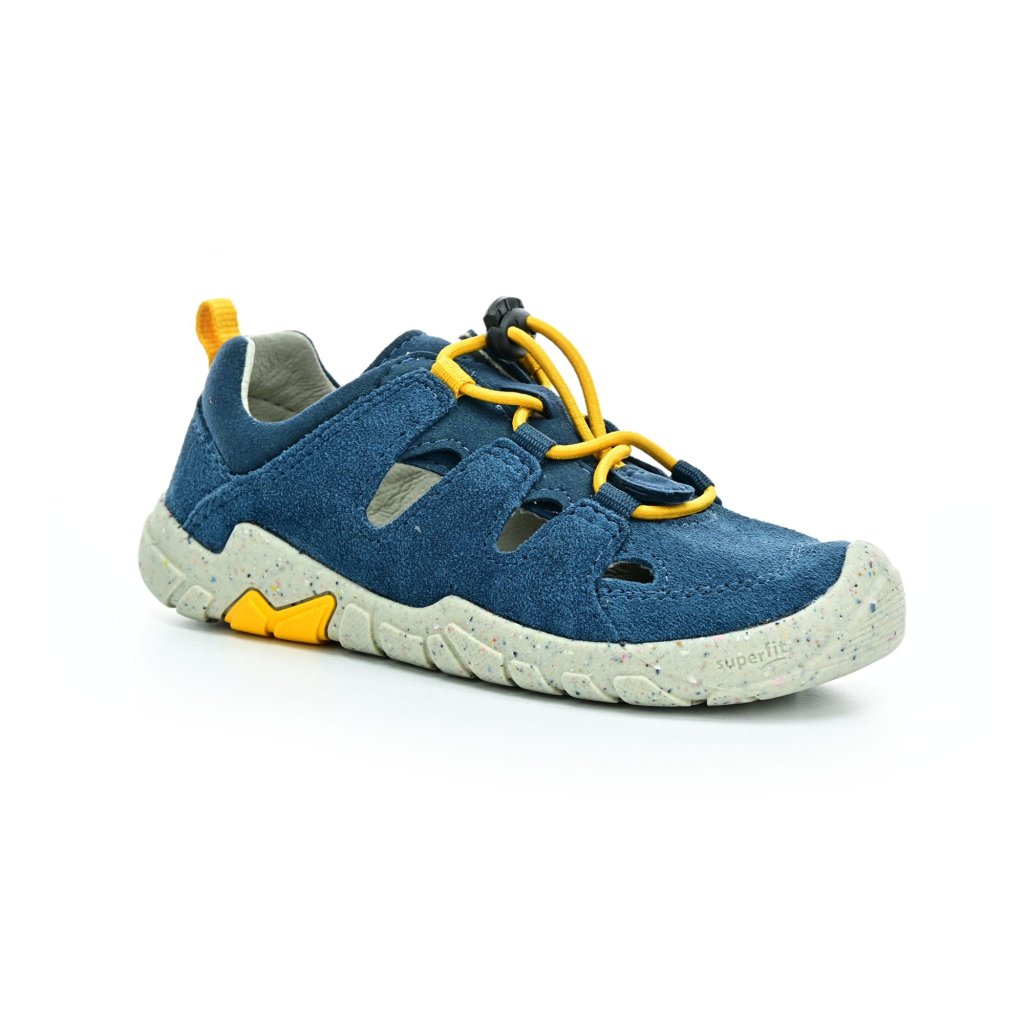 Superfit Trace Blau/Gelb Barfußsandalen