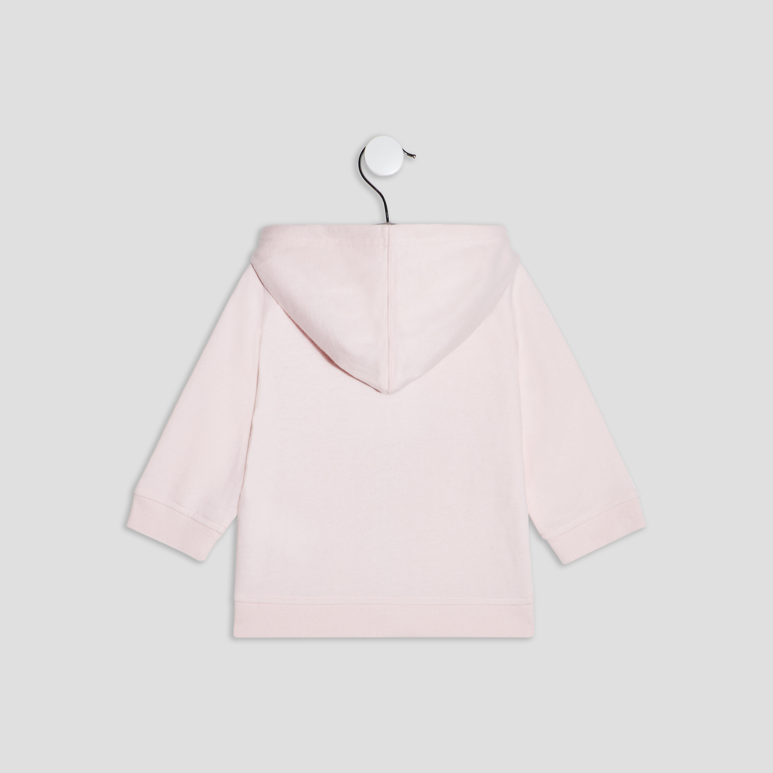 Gilet à capuche rose clair bébé fille | La Halle