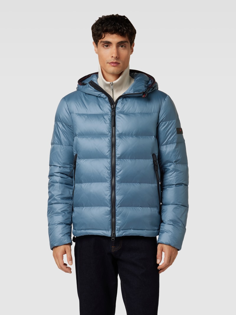 Steppjacke mit Kapuze Modell 'HONOVA NR 02' in bleu