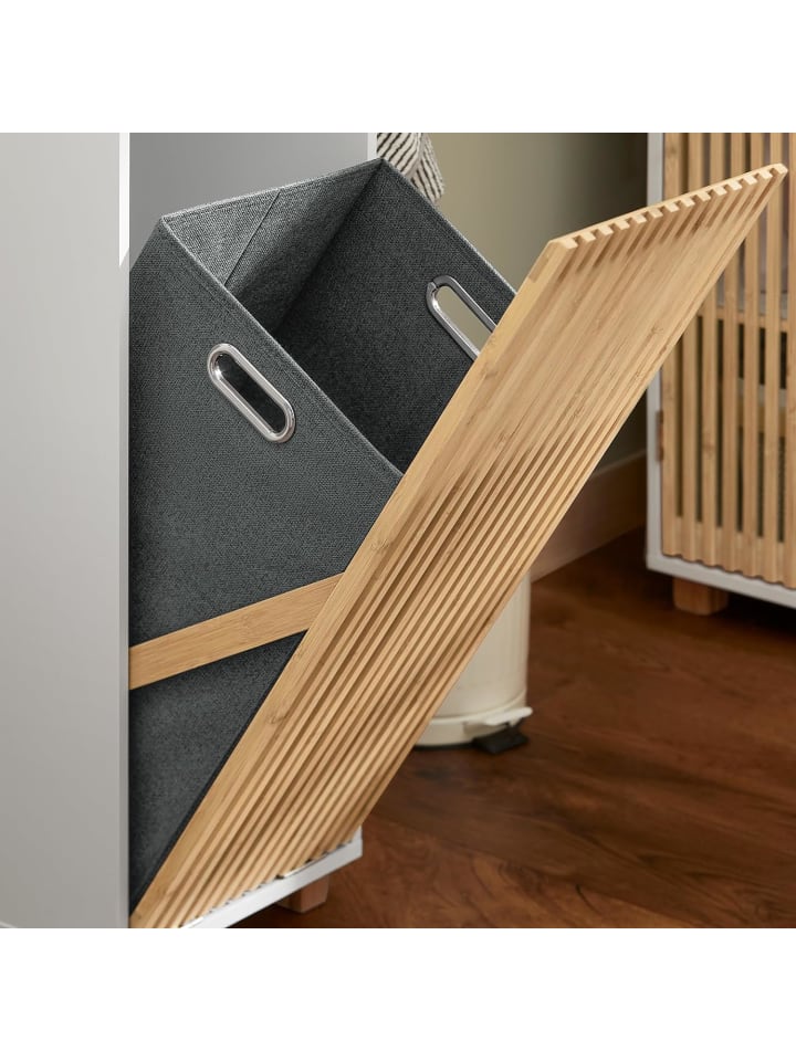 SoBuy Wäscheschrank in Weiß - (B)32 x (H)85 x (T)33cm günstig kaufen onesize