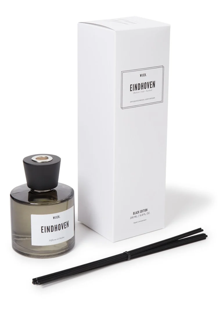 Bețișoare parfumate WIJCK. Ediția Neagră Eindhoven 200 ml