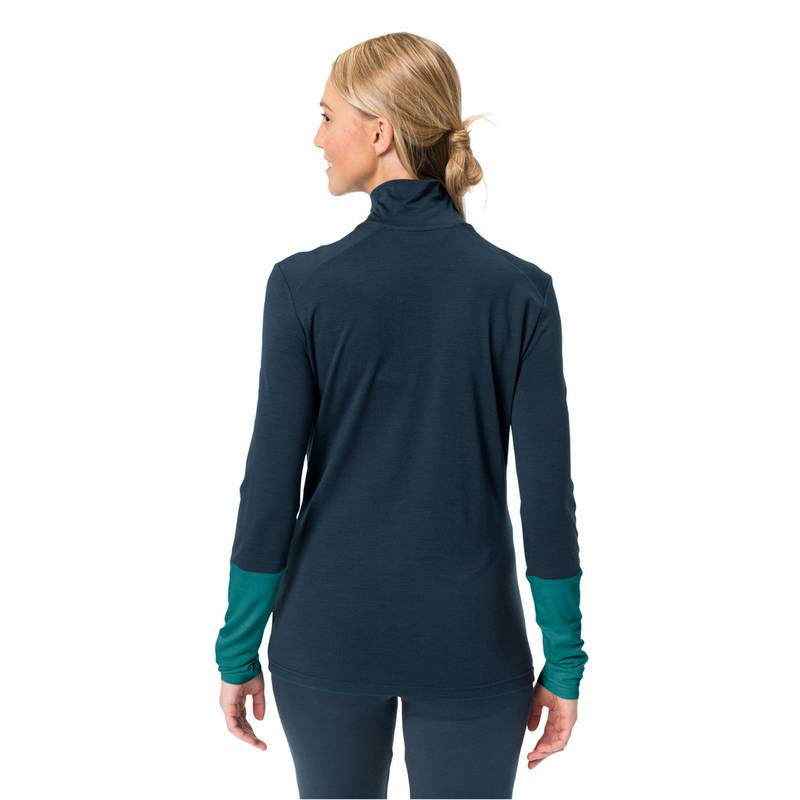 VAUDE Women's Monviso Wool Halfzip Shirt Sweatshirt Damen