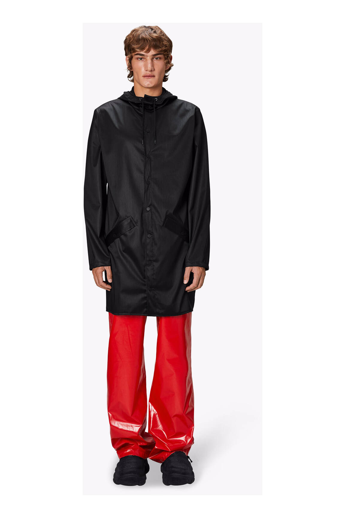 Rains Impermeables Trenchs Unisexe couleur noir