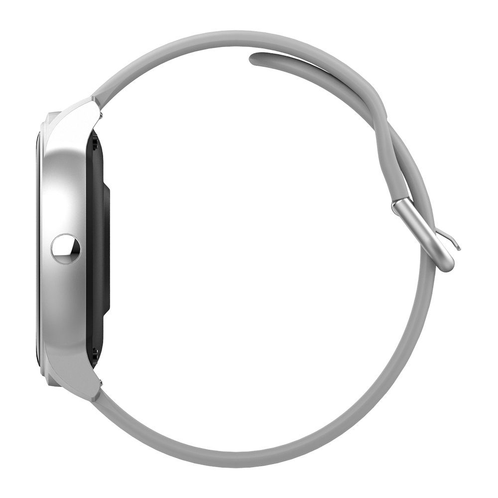 Forever Fitness-Tracker Forever Forevive 2 Wasserdicht IP67 Smart Watch Android iOS Silber