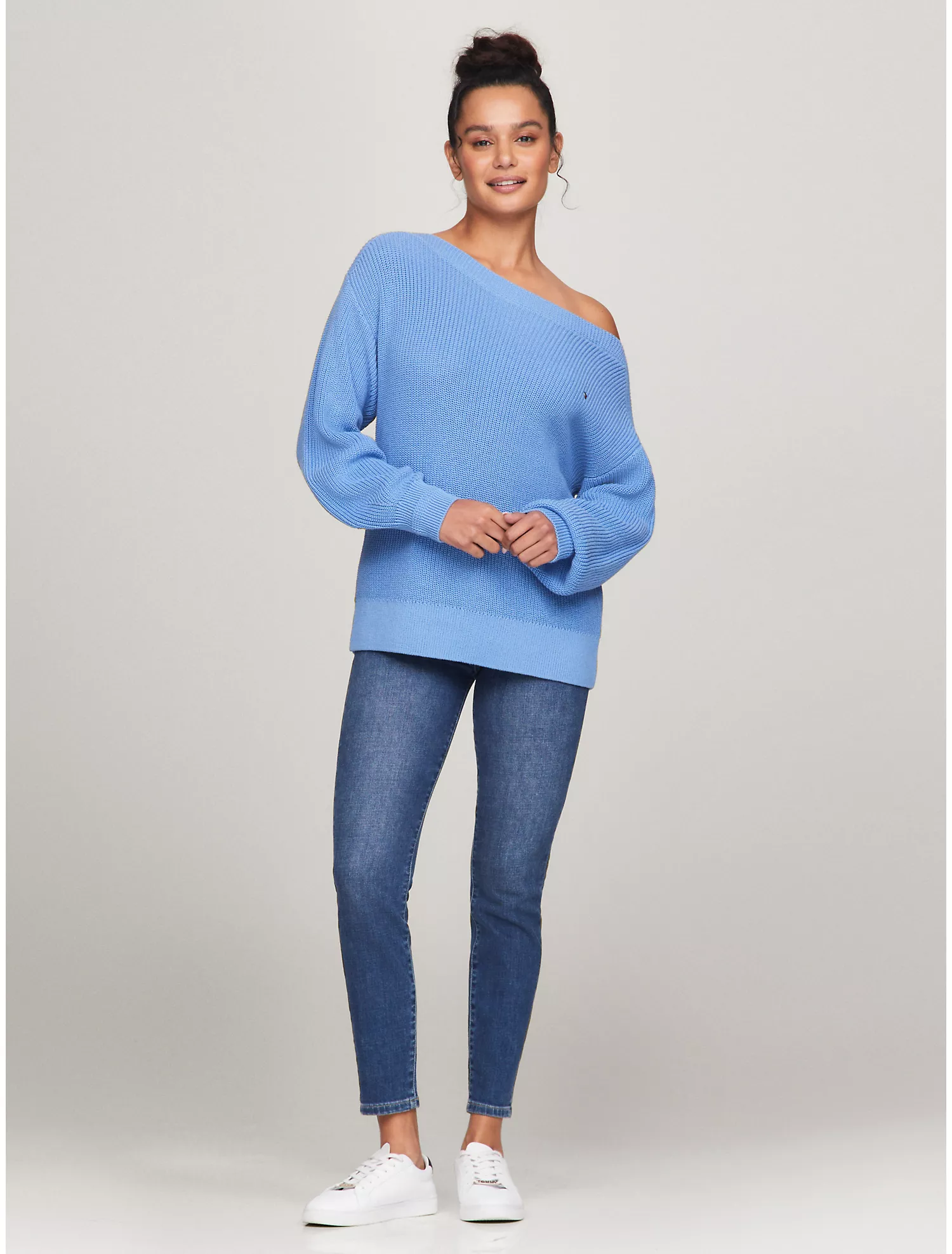 Ribbed Boatneck Sweater