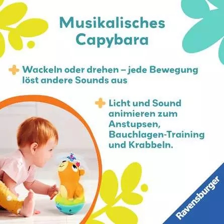 Ravensburger Play+ Musikalischer Stehauf-Kreisel