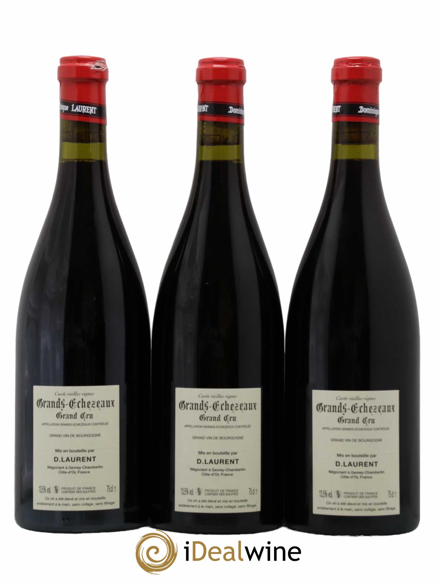 Grands-Echezeaux Grand Cru Dominique Laurent Vieilles Vignes Dominique Laurent 2019 - Lot de 3 Bouteilles