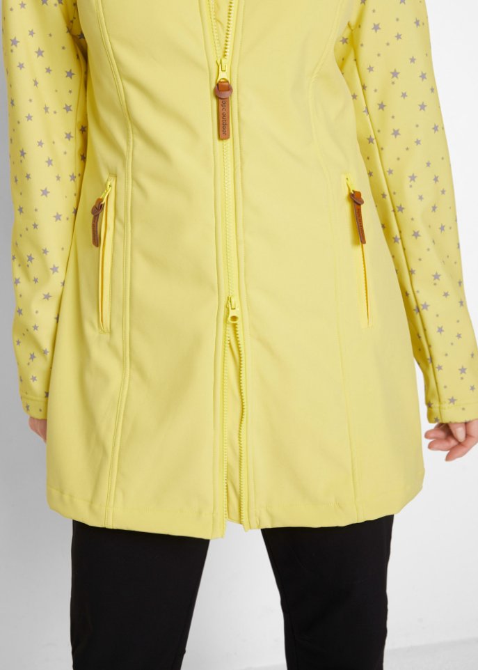Funktions-Softshell-Parka mit Teddyfleece