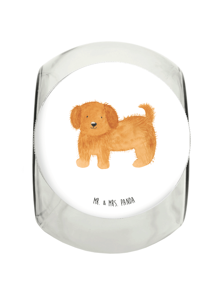 Mr. & Mrs. Panda Leckerli Glas Hund Flauschig ohne Spruch in Weiß günstig kaufen