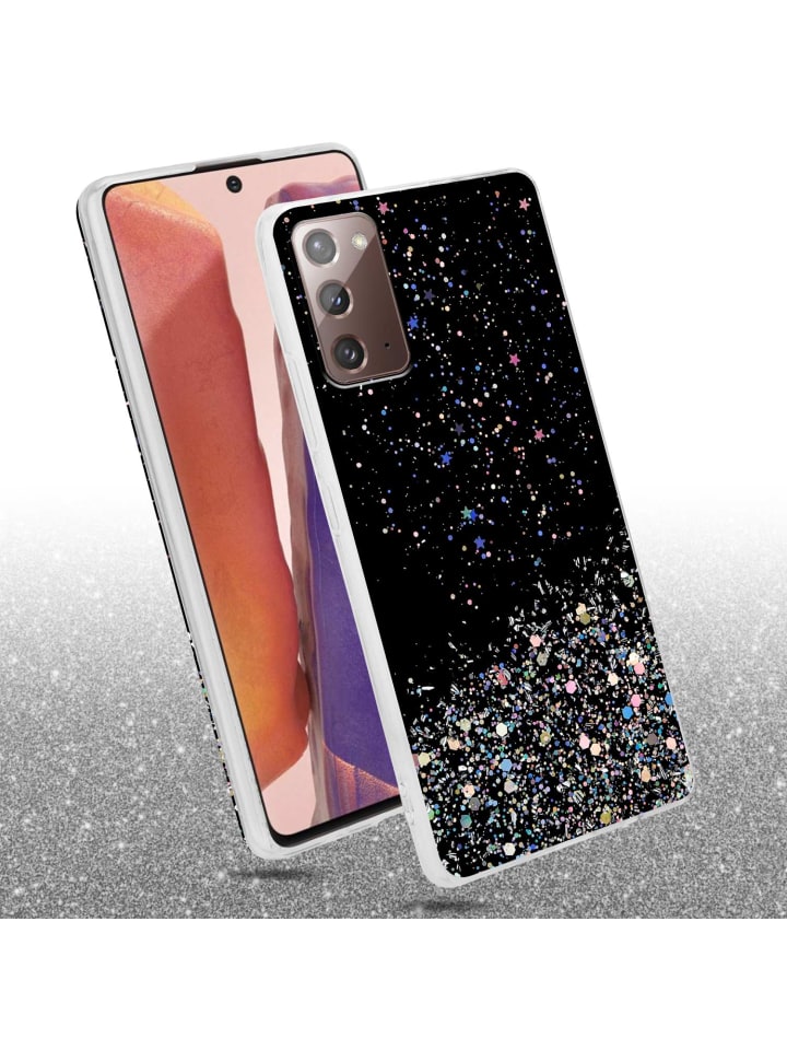 cadorabo Hülle für Samsung Galaxy NOTE 20 Glitter in Schwarz mit Glitter günstig kaufen onesize