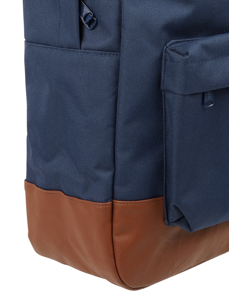 Rucksack mit Laptopfach Modell 'Heritage' in marineblau