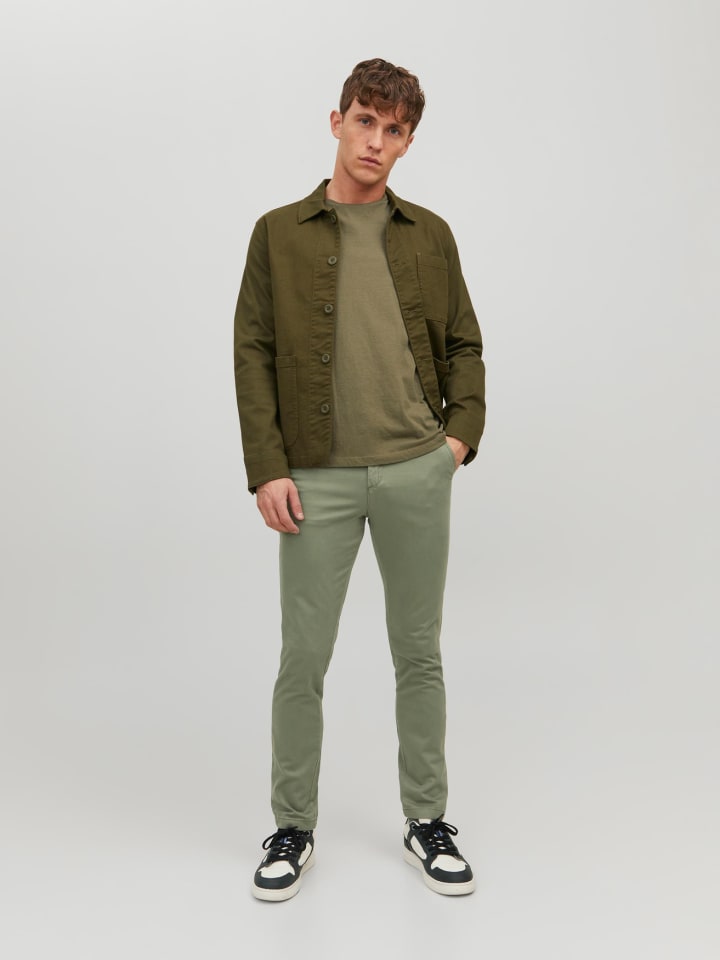 Jack & Jones Chino Hose Stretch Pants Slim Fit JPSTMARCO JJBOWIE in Grün günstig kaufen