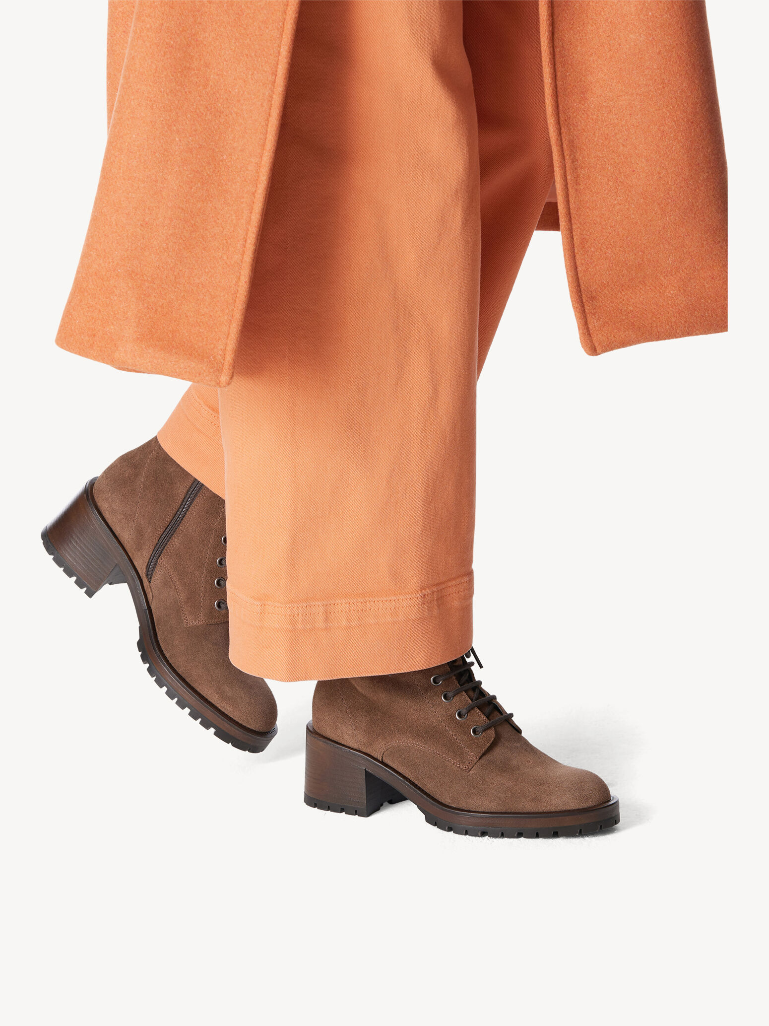 Bottine en cuir - marron