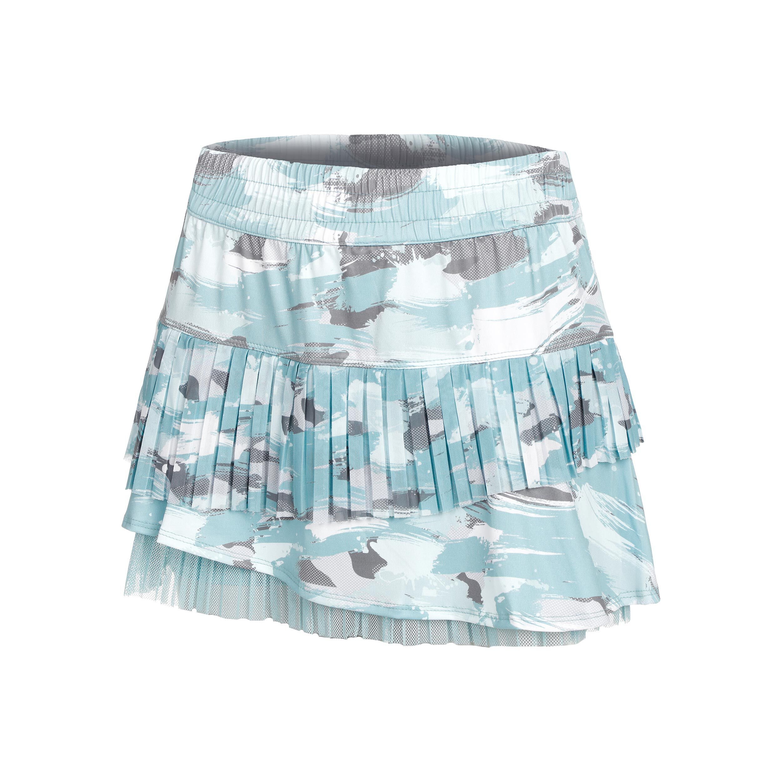 Hide N' Seek Pleated Rock Damen - Türkis, Mehrfarbig